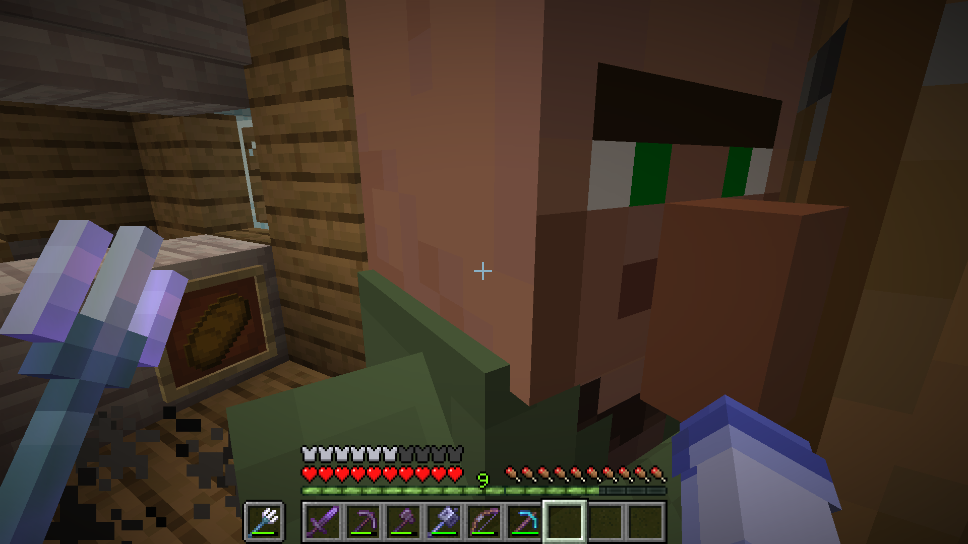 villager went in me and pixelmonkeyy's cafe lol